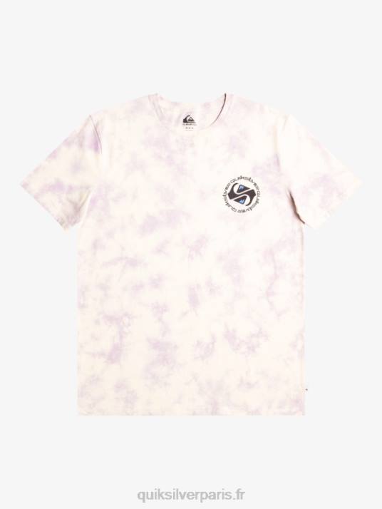 Hommes Quiksilver t-shirt omni cercle D6PT1071 bouleau