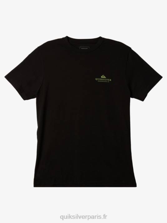 Hommes Quiksilver t-shirt palmier de mer D6PT1024 noir