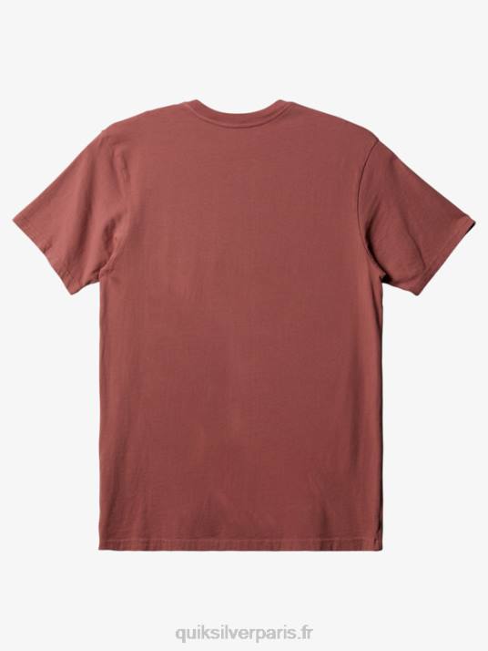 Hommes Quiksilver t-shirt à poche de tous les jours D6PT892 Marsala