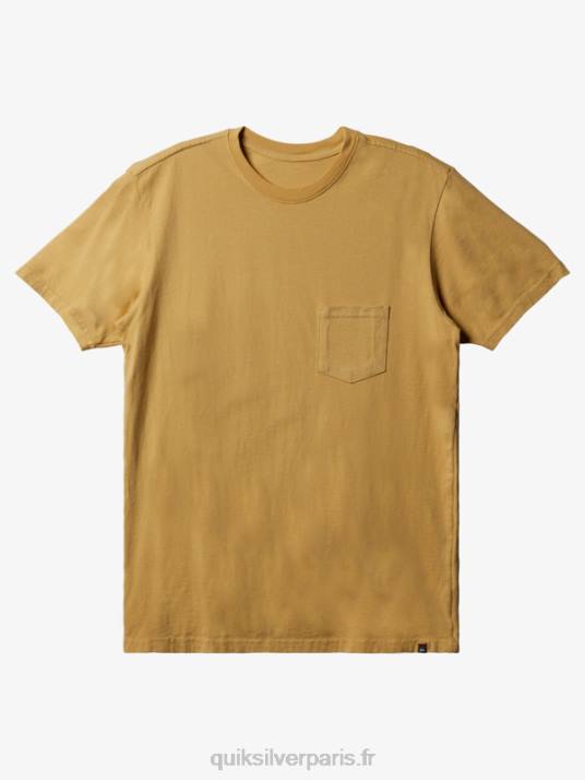 Hommes Quiksilver t-shirt à poche de tous les jours D6PT895 ocre