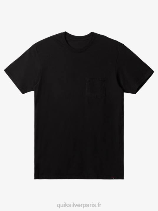 Hommes Quiksilver t-shirt à poche de tous les jours D6PT896 noir
