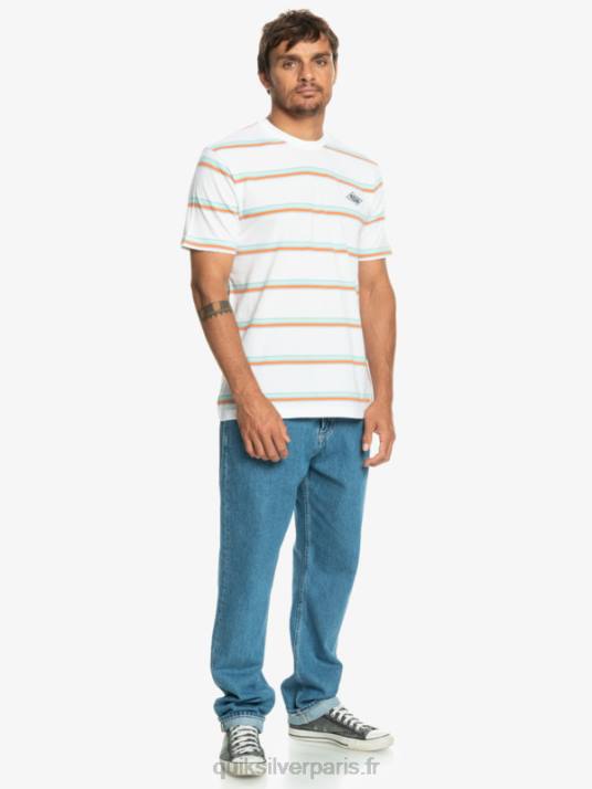 Hommes Quiksilver t-shirt point mystère D6PT1392 point mystère de bouleau