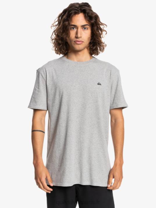 Hommes Quiksilver t-shirt proforme D6PT1570 gris clair chiné