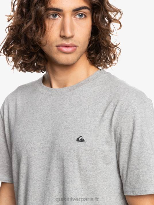 Hommes Quiksilver t-shirt proforme D6PT1570 gris clair chiné
