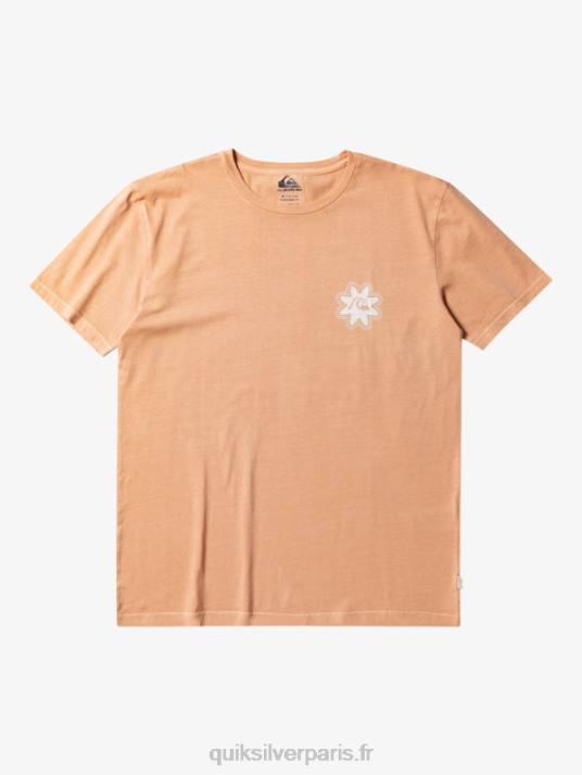 Hommes Quiksilver t-shirt psychédélique D6PT754 bronzer au cuivre