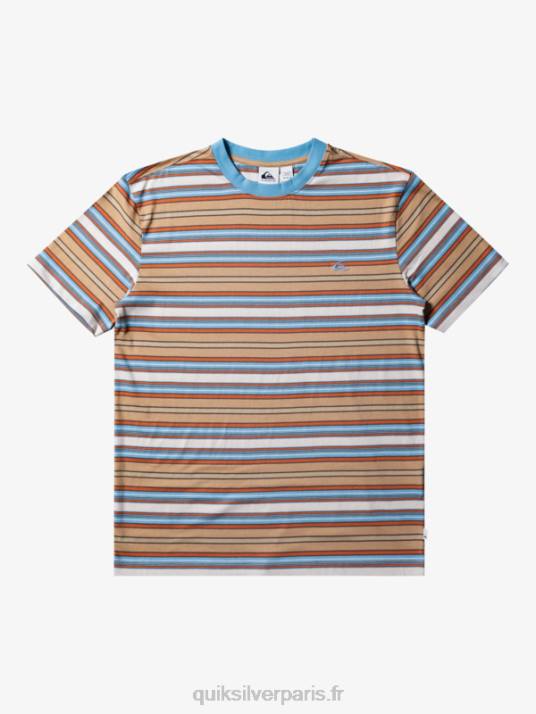 Hommes Quiksilver t-shirt à rayures geller D6PT631 geller taos rayure