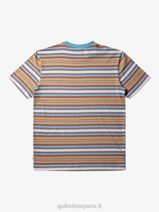 Hommes Quiksilver t-shirt à rayures geller D6PT631 geller taos rayure