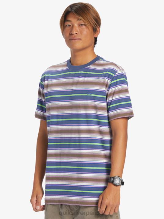 Hommes Quiksilver t-shirt à rayures geller D6PT632 geller rayure bering