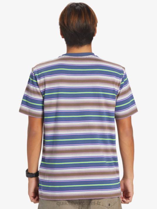 Hommes Quiksilver t-shirt à rayures geller D6PT632 geller rayure bering