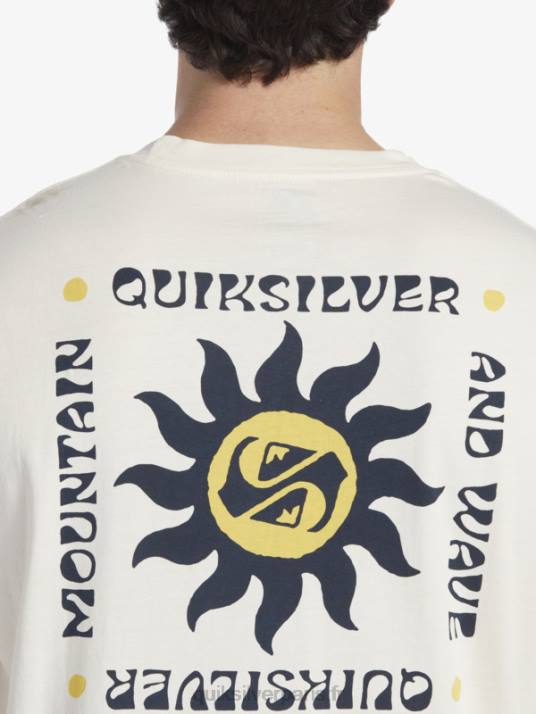 Hommes Quiksilver t-shirt rituels du coucher du soleil D6PT391 bouleau