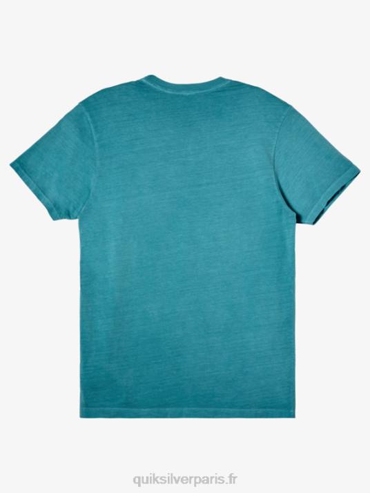 Hommes Quiksilver t-shirt sous mission D6PT1042 bleu de bretagne