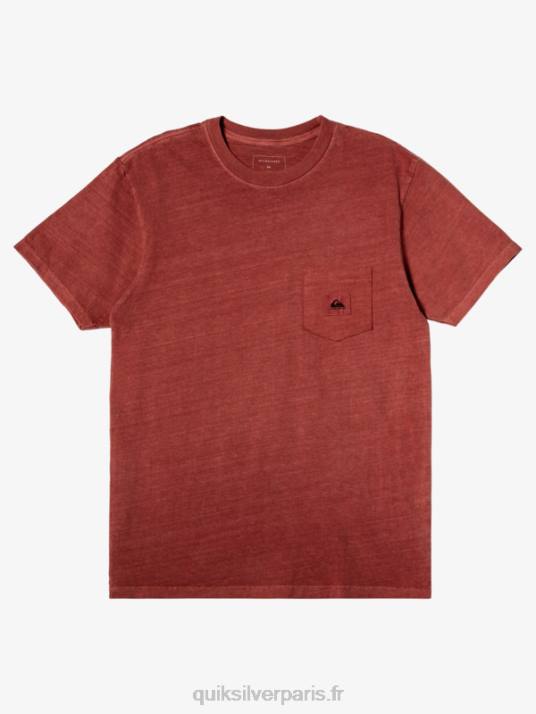 Hommes Quiksilver t-shirt sous mission D6PT1043 Marsala
