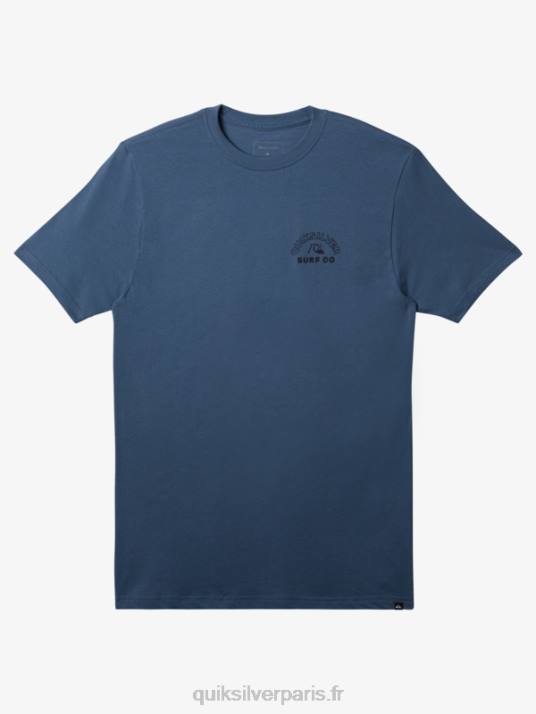 Hommes Quiksilver t-shirt spin intemporel D6PT105 mer de Béring