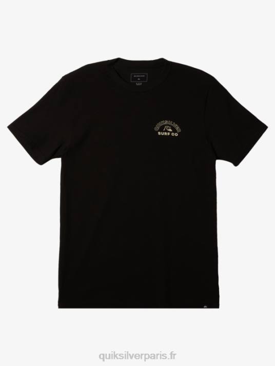 Hommes Quiksilver t-shirt spin intemporel D6PT106 noir
