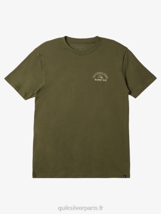 Hommes Quiksilver t-shirt spin intemporel D6PT107 trèfle à quatre feuilles
