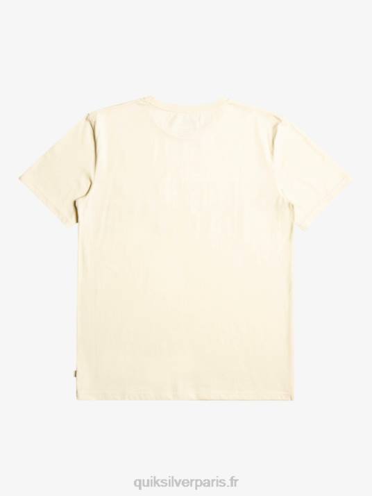 Hommes Quiksilver t-shirt surfadelica à poche rayée D6PT1065 bouleau
