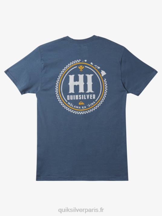 Hommes Quiksilver t-shirt survivant d\'hawaï D6PT118 mer de Béring