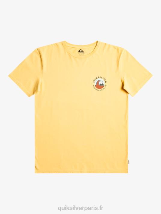 Hommes Quiksilver t-shirt tampon bulle qs D6PT1157 blé