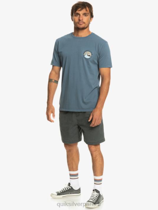 Hommes Quiksilver t-shirt tampon bulle qs D6PT1158 mer de Béring