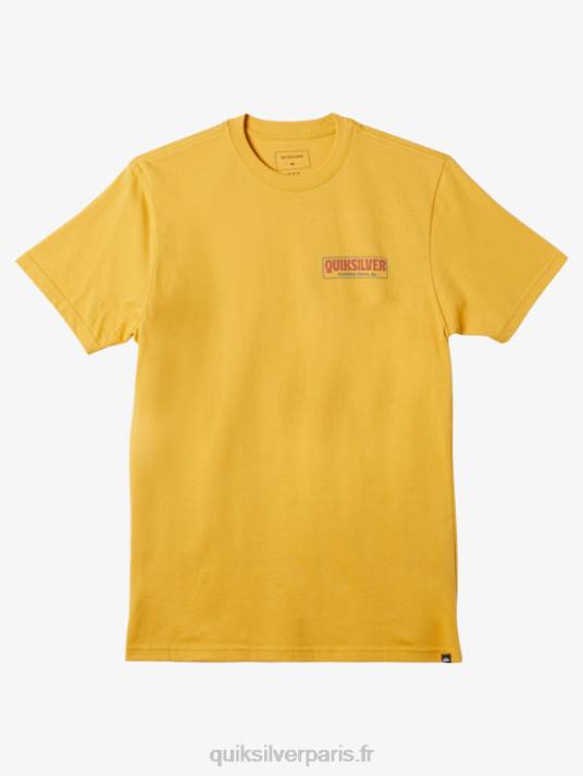 Hommes Quiksilver t-shirt temps de pause D6PT1193 or brillant