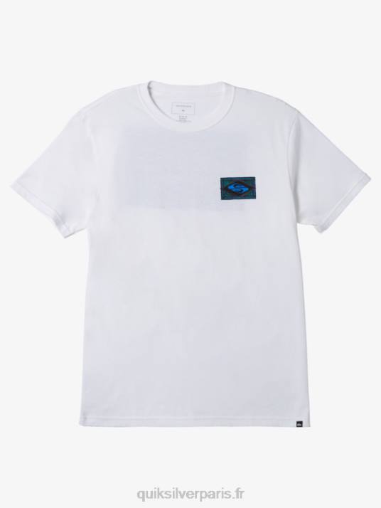 Hommes Quiksilver t-shirt vibrant D6PT179 blanc