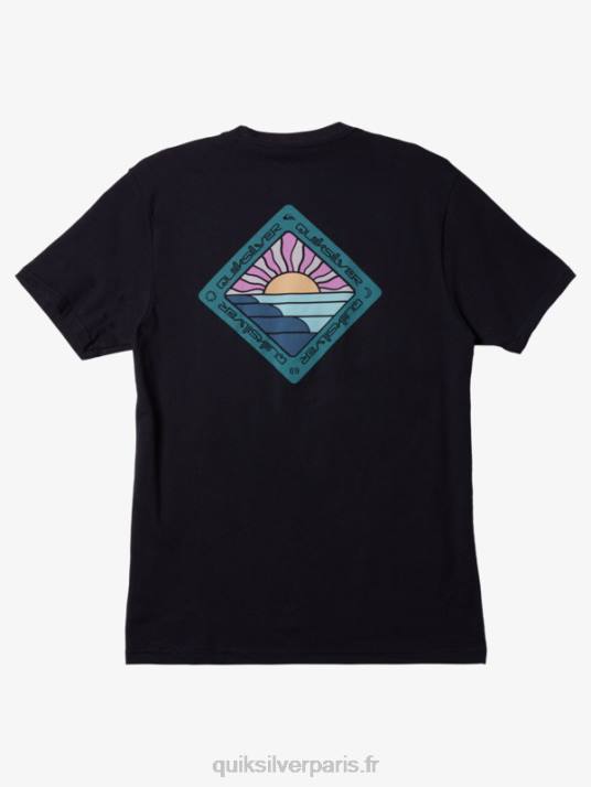 Hommes Quiksilver t-shirt voyage panoramique D6PT1147 blazer bleu marine