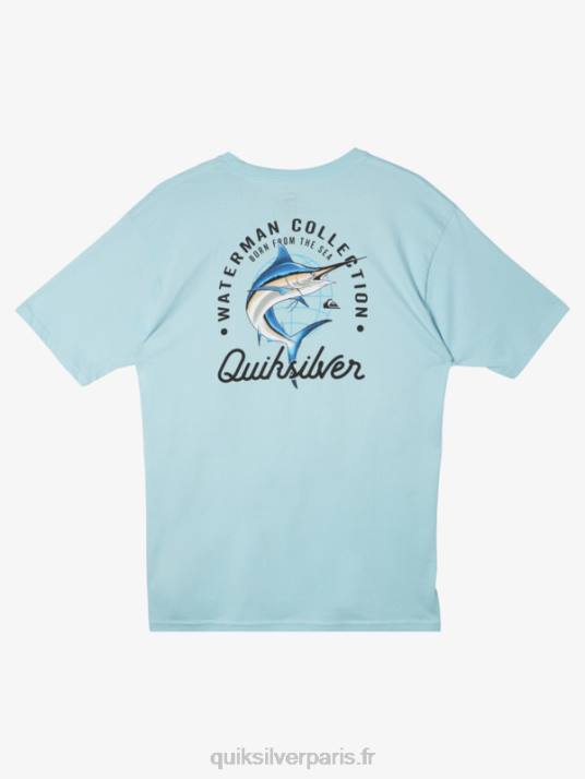 Hommes Quiksilver t-shirt waterman beauté en mer D6PT51 aquatique