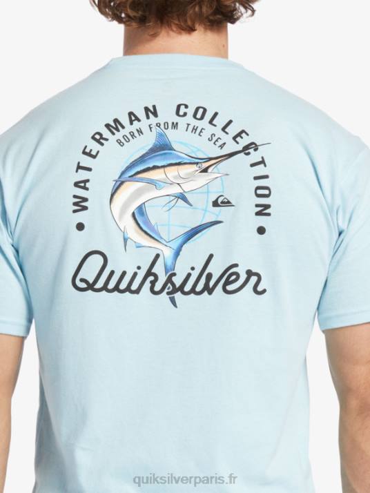 Hommes Quiksilver t-shirt waterman beauté en mer D6PT51 aquatique