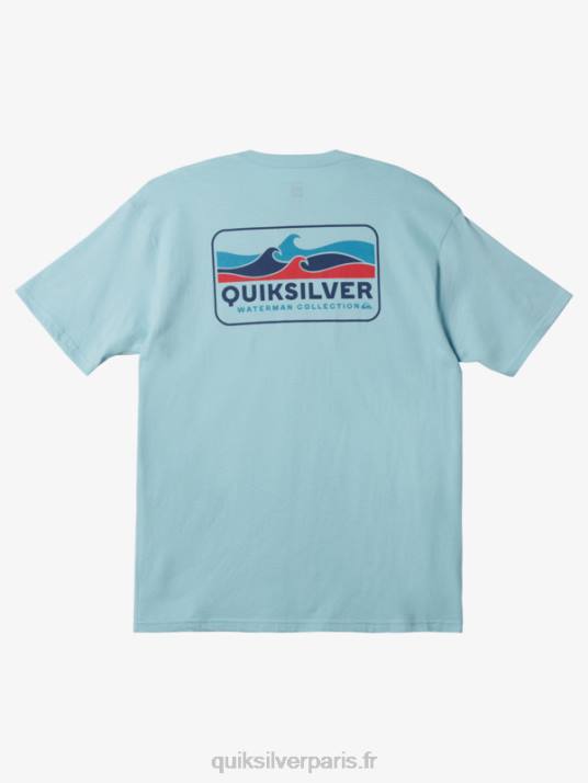 Hommes Quiksilver t-shirt waterman mer agitée D6PT1345 aquatique