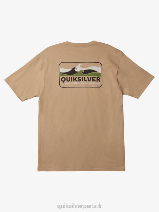 Hommes Quiksilver t-shirt waterman mer agitée D6PT1346 encens