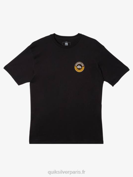 Hommes Quiksilver t-shirt waterman requin de mer D6PT40 noir
