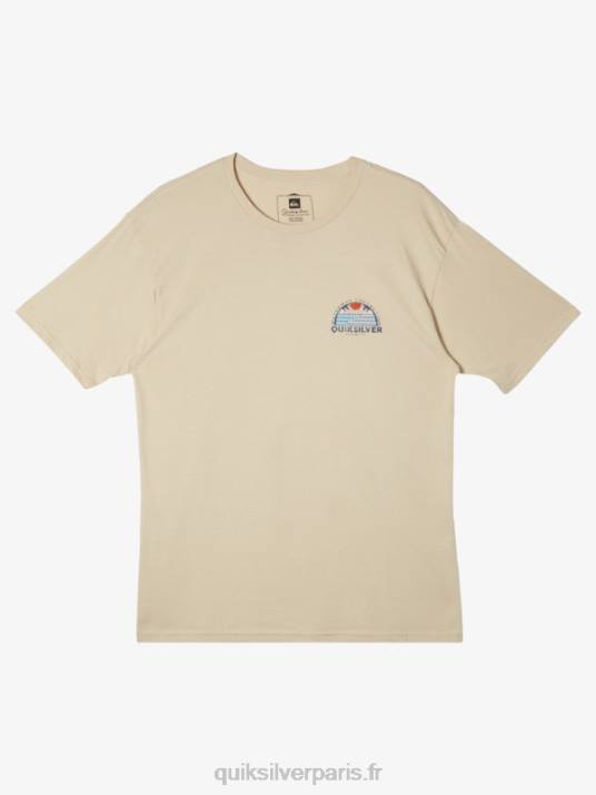 Hommes Quiksilver t-shirt waterman set view D6PT38 riz brun