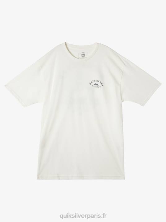 Hommes Quiksilver t-shirt waterman sortant D6PT60 Blanc comme neige