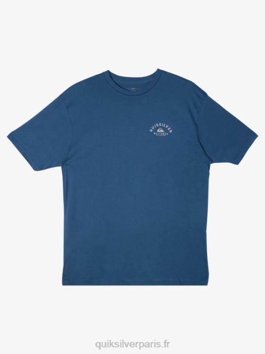 Hommes Quiksilver t-shirt waterman sortant D6PT61 enseigne bleue