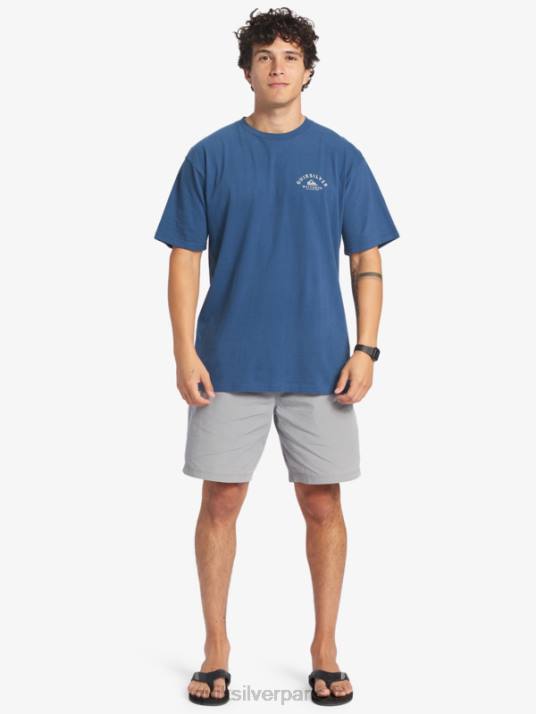 Hommes Quiksilver t-shirt waterman sortant D6PT61 enseigne bleue