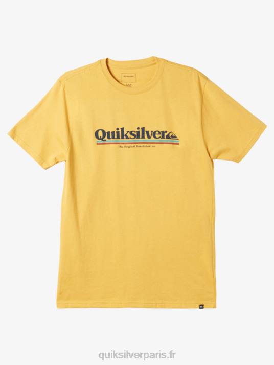Hommes Quiksilver tee-shirt entre les lignes D6PT979 or brillant