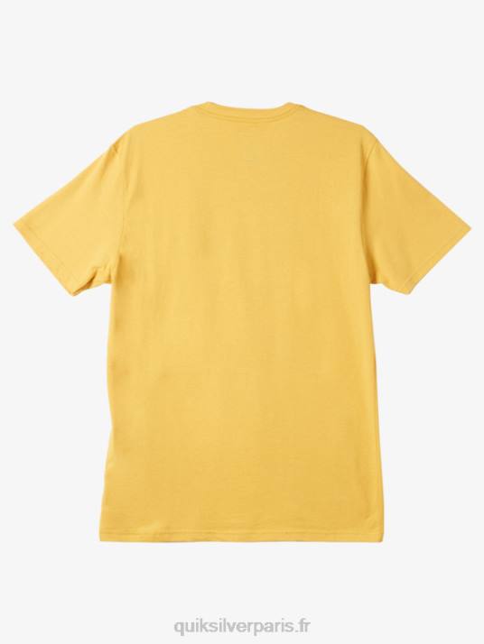 Hommes Quiksilver tee-shirt entre les lignes D6PT979 or brillant