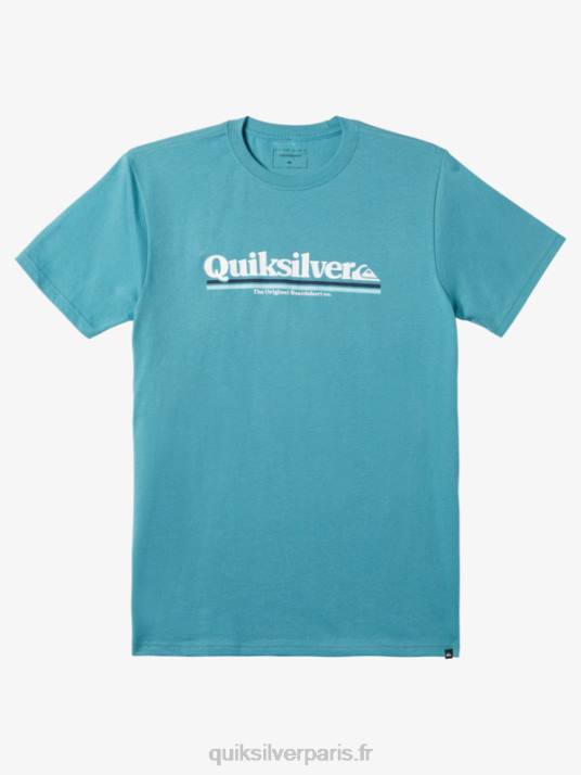 Hommes Quiksilver tee-shirt entre les lignes D6PT980 bleu de bretagne