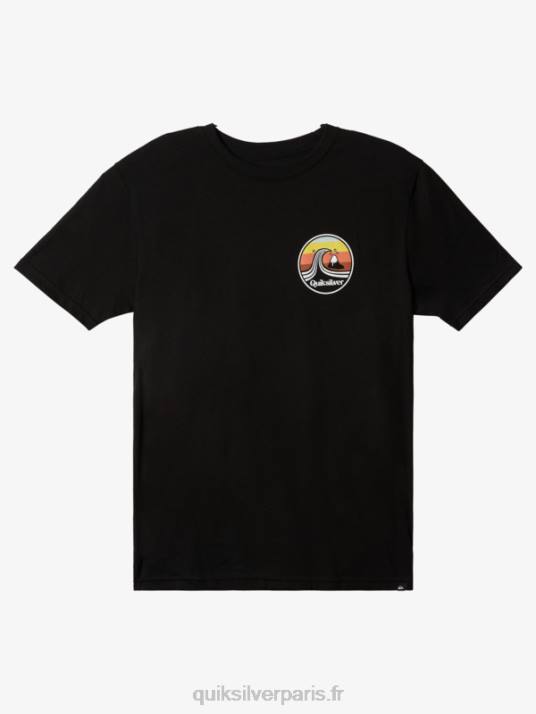 Hommes Quiksilver tee-shirt escale D6PT1511 noir