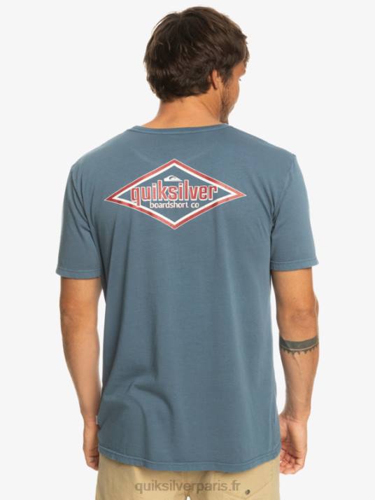Hommes Quiksilver tee shirt mots D6PT933 mer de Béring