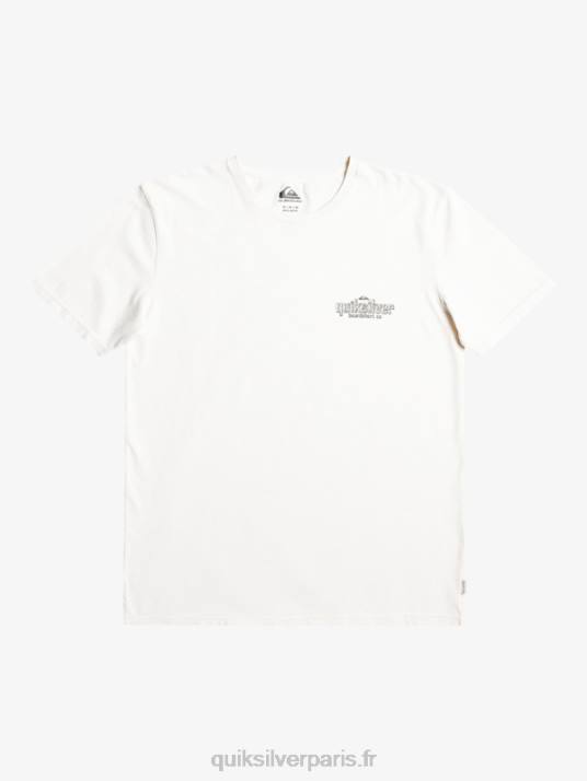 Hommes Quiksilver tee shirt mots D6PT934 bouleau