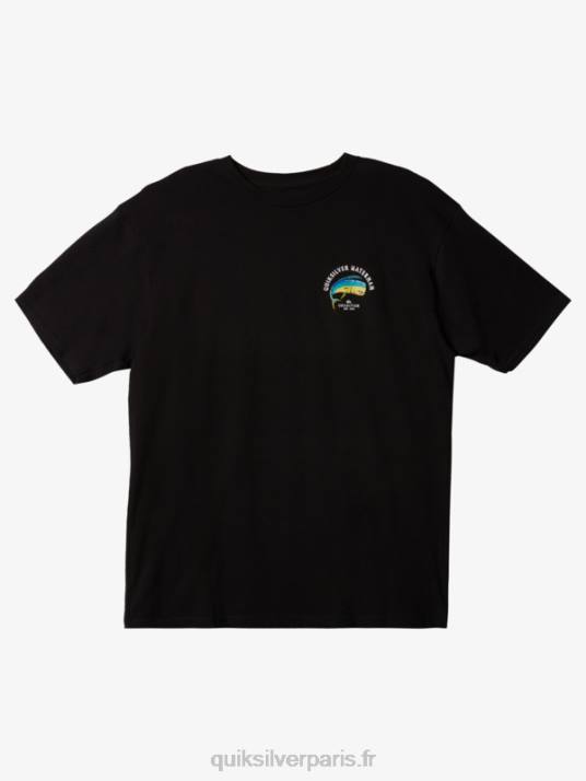 Hommes Quiksilver tension waterman sur t-shirt D6PT1341 noir