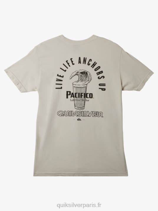 Hommes Quiksilver x Pacifico ne combattez pas le t-shirt en mousse D6PT11 calcul