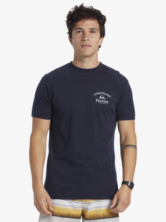 Hommes Quiksilver x Pacifico t-shirt de verrouillage D6PT1 blazer bleu marine