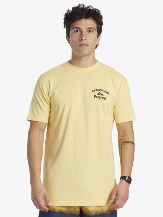 Hommes Quiksilver x Pacifico t-shirt de verrouillage D6PT2 or