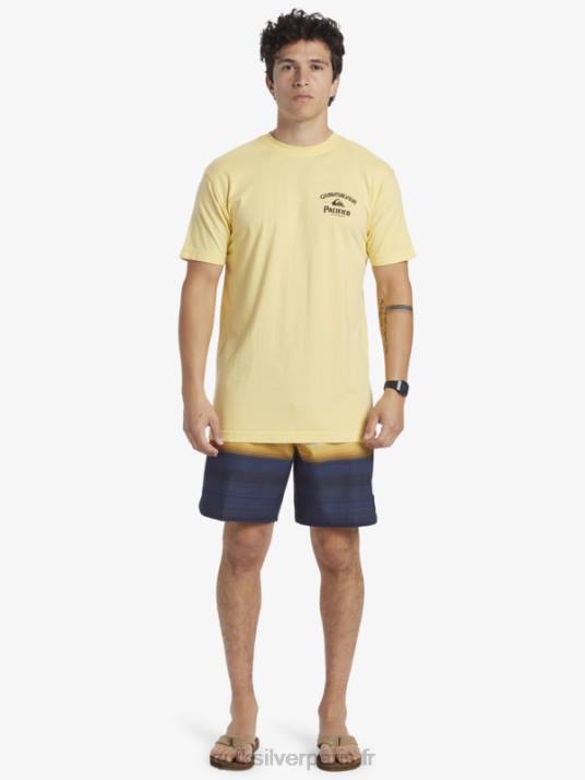 Hommes Quiksilver x Pacifico t-shirt de verrouillage D6PT2 or