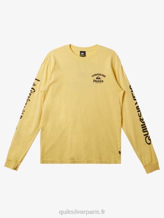 Hommes Quiksilver x Pacifico t-shirt à manches longues straight shooter D6PT5 or