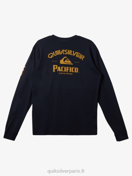 Hommes Quiksilver x Pacifico t-shirt à manches longues straight shooter D6PT6 blazer bleu marine