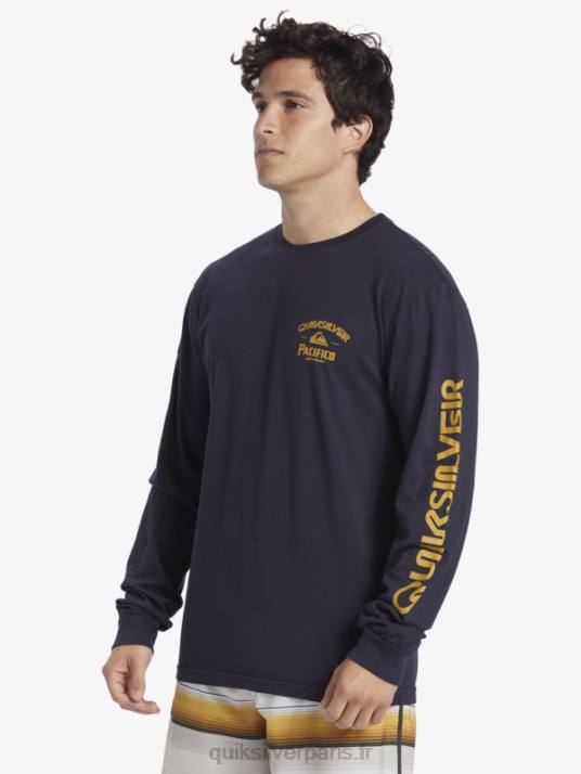 Hommes Quiksilver x Pacifico t-shirt à manches longues straight shooter D6PT6 blazer bleu marine