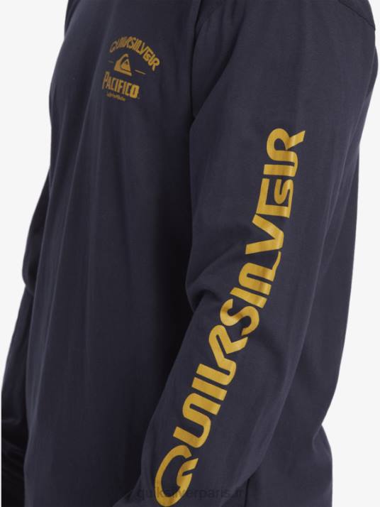 Hommes Quiksilver x Pacifico t-shirt à manches longues straight shooter D6PT6 blazer bleu marine